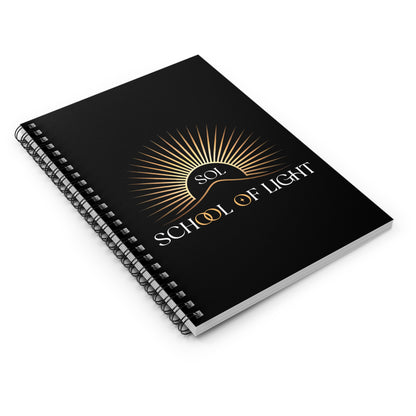 School of Light Spiral Notebook - Ruled Lines for Students & Dreamers