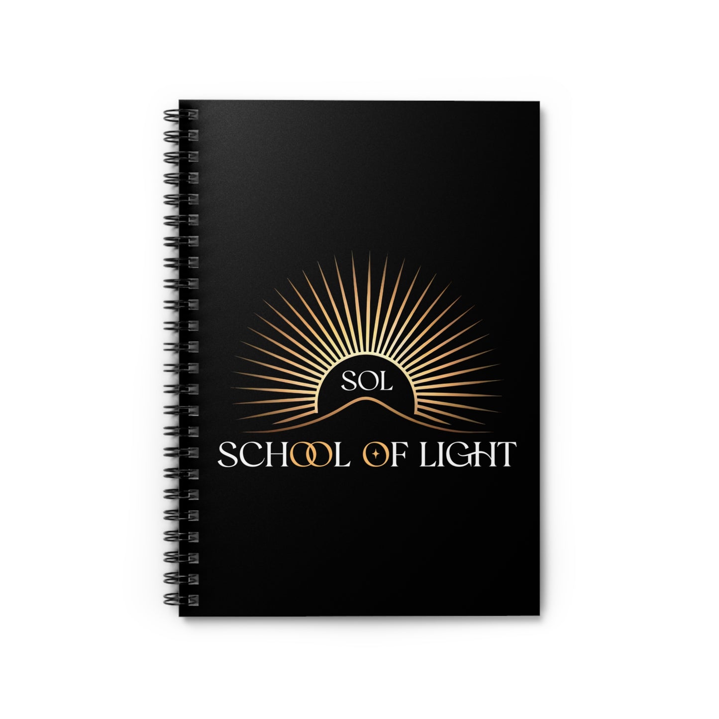 School of Light Spiral Notebook - Ruled Lines for Students & Dreamers