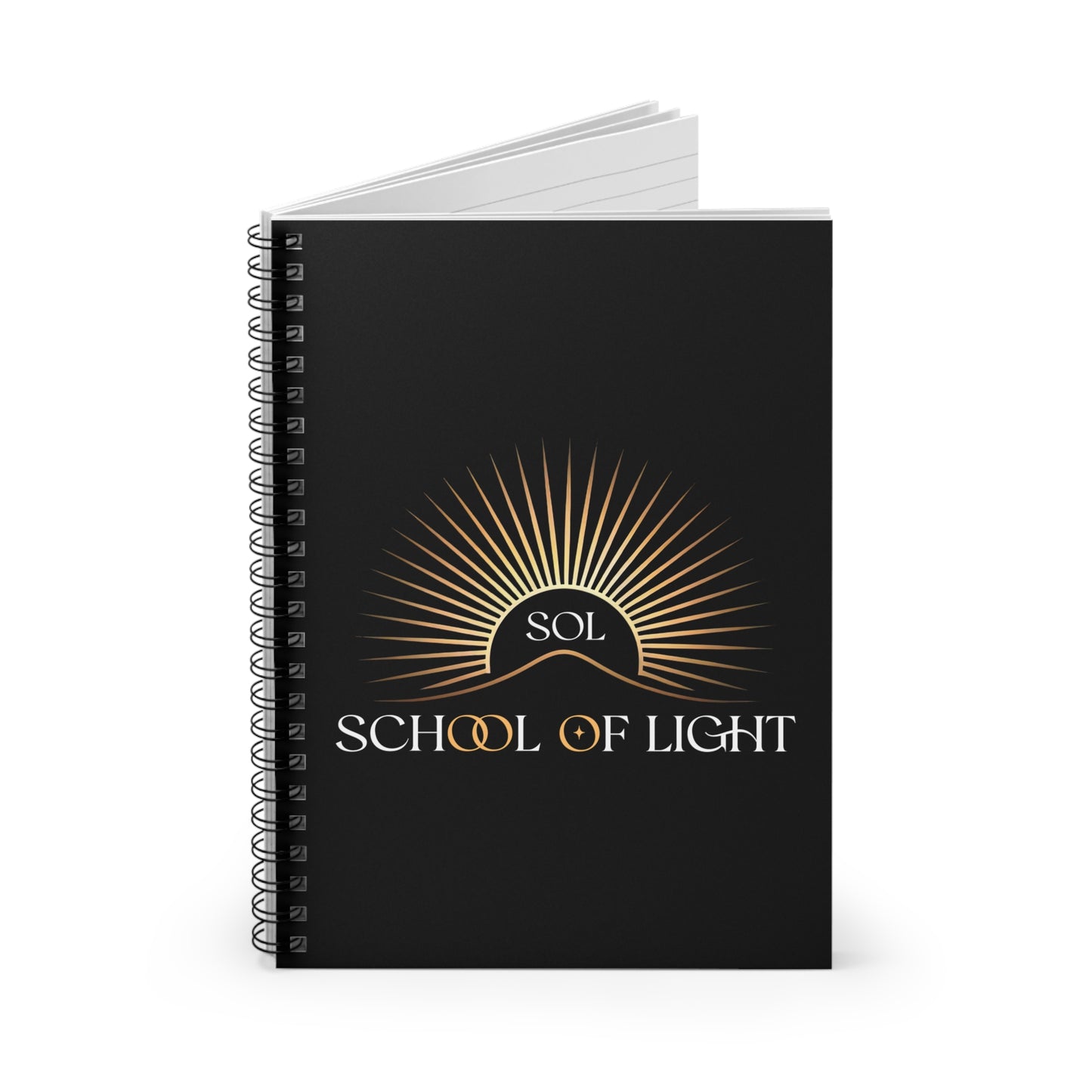 School of Light Spiral Notebook - Ruled Lines for Students & Dreamers
