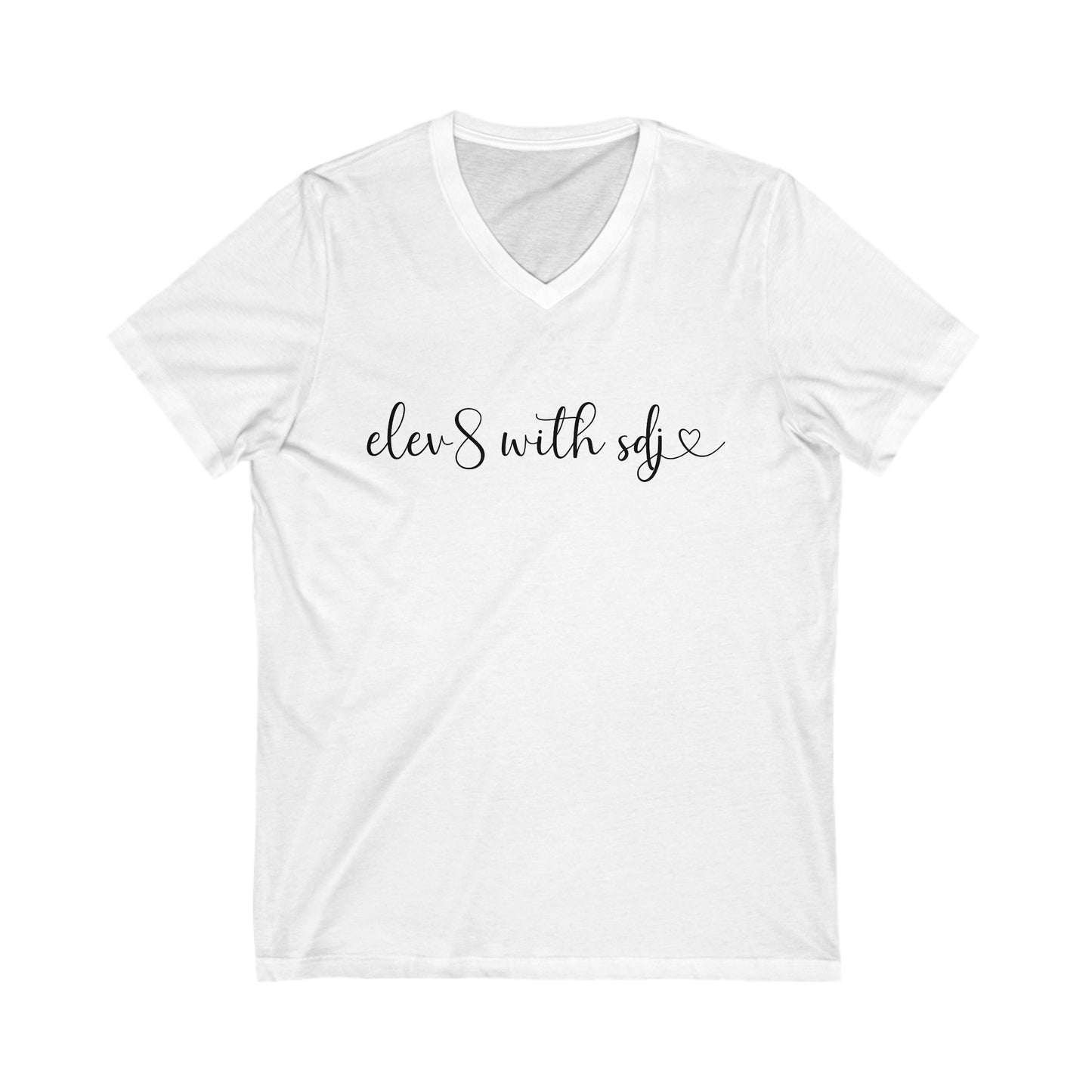 ELEV8 with SDJ Short Sleeve V-Neck Tee