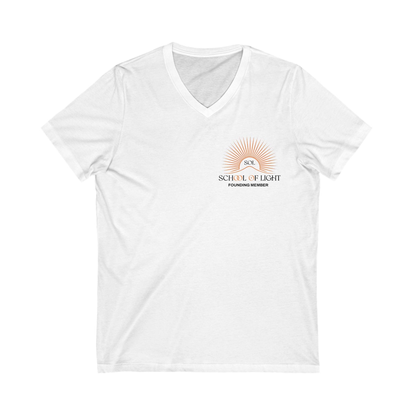 School of Light Unisex V-Neck Tee - Founding Member