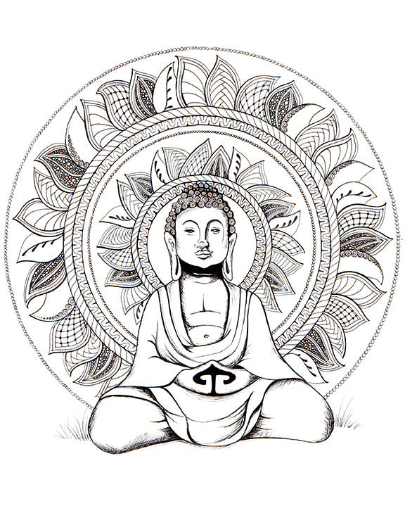 Healing Mandalas Coloring Book with Pencils