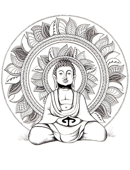 Healing Mandalas Coloring Book with Pencils