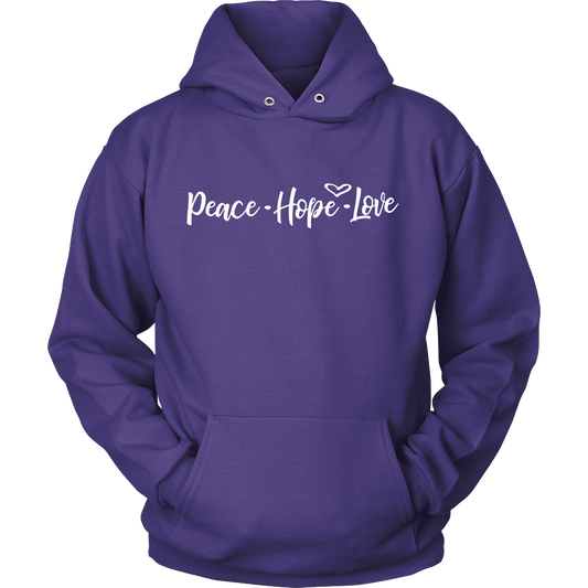 Peace Hope Love Unisex Hoodie
