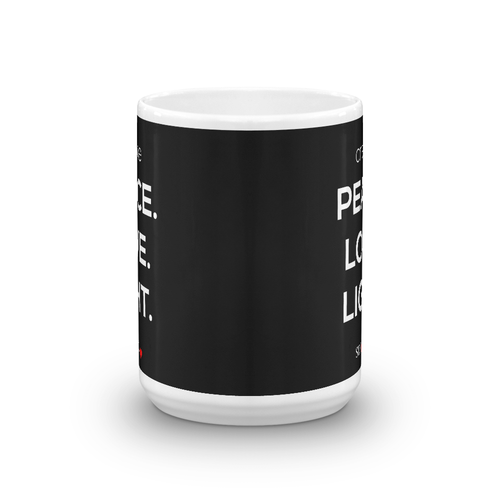 PEACE LOVE LIGHT Mug