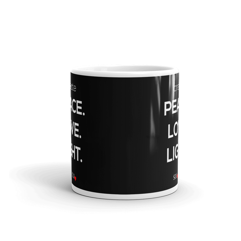 PEACE LOVE LIGHT Mug