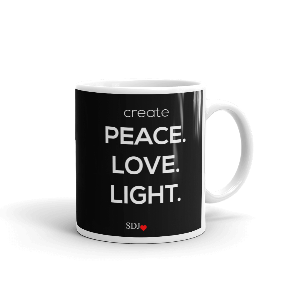 PEACE LOVE LIGHT Mug