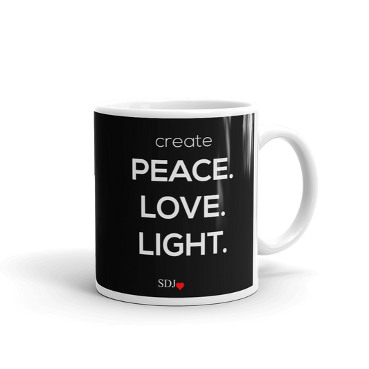 PEACE LOVE LIGHT Mug