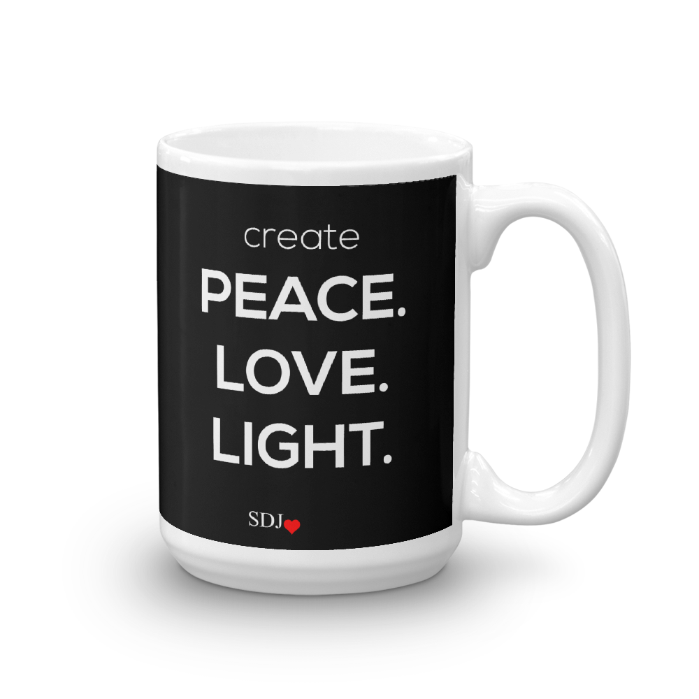 PEACE LOVE LIGHT Mug