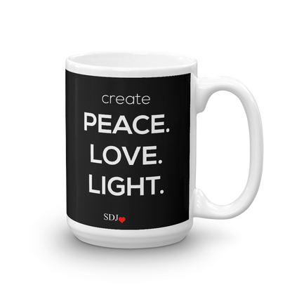 PEACE LOVE LIGHT Mug