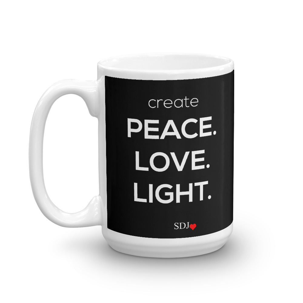 PEACE LOVE LIGHT Mug