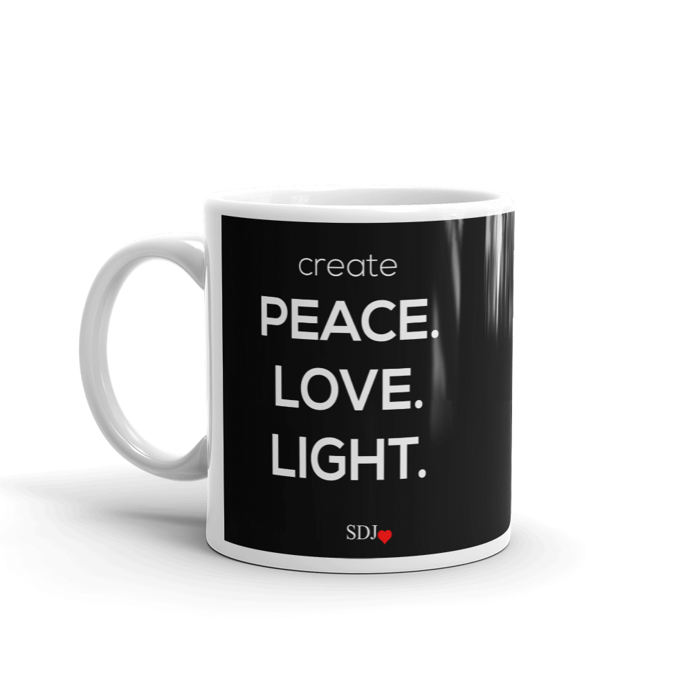PEACE LOVE LIGHT Mug