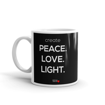 PEACE LOVE LIGHT Mug